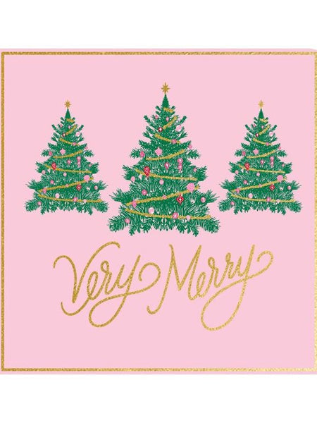 Mary Square Holiday Cocktail Napkin