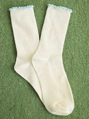 Rib Ruffle Socks