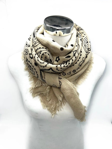 Bandana Knit Scarf