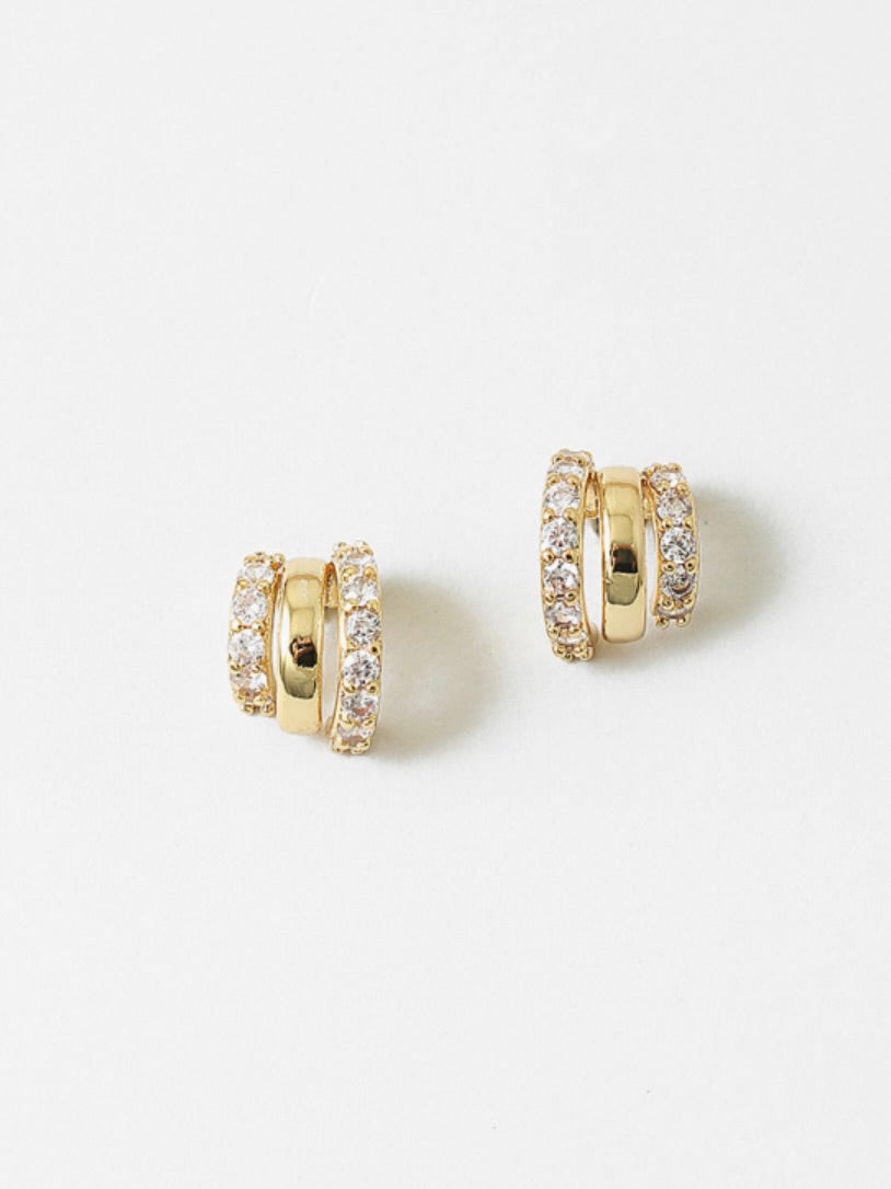 Dipped Clear Earrings