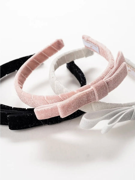 Sparkle Velvet Bow Headband