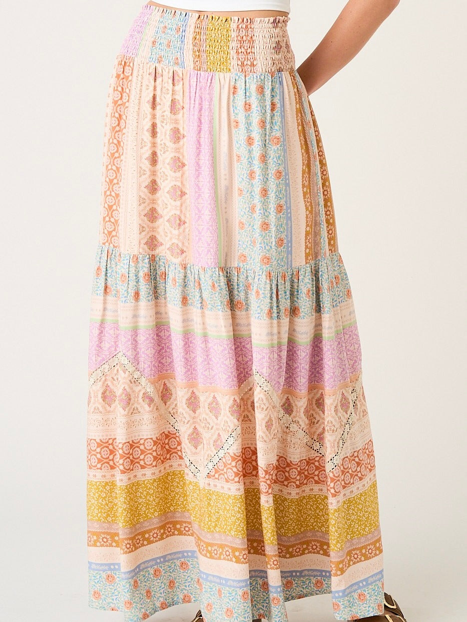 Patchwork Maxi Skirt