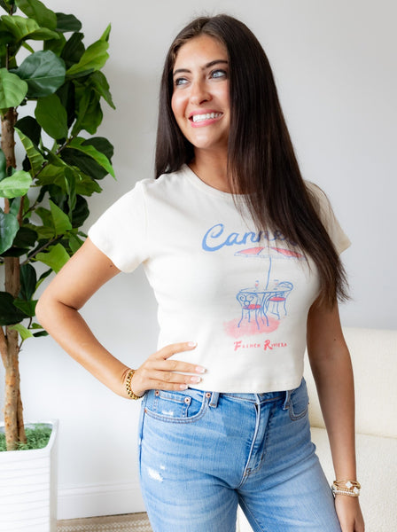 Cannes French Riviera Baby Tee
