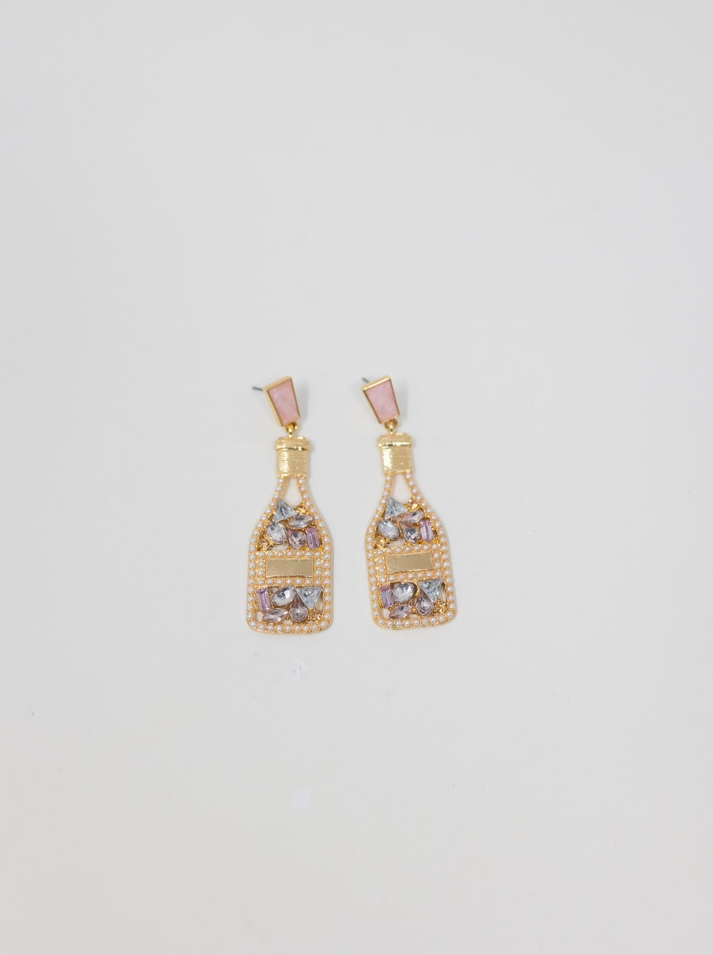 Rosé Bottle Earrings