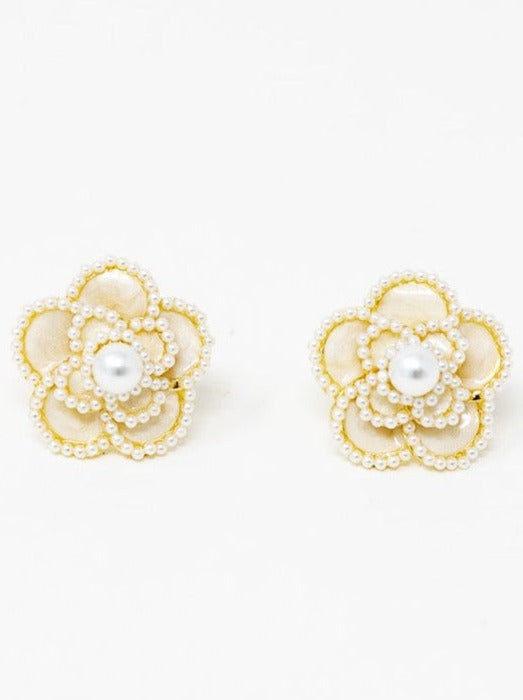 Flower Pearl Vintage Earring