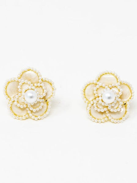 Flower Pearl Vintage Earring