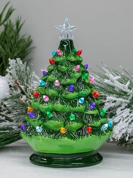 8" Vintage Lighted Tree