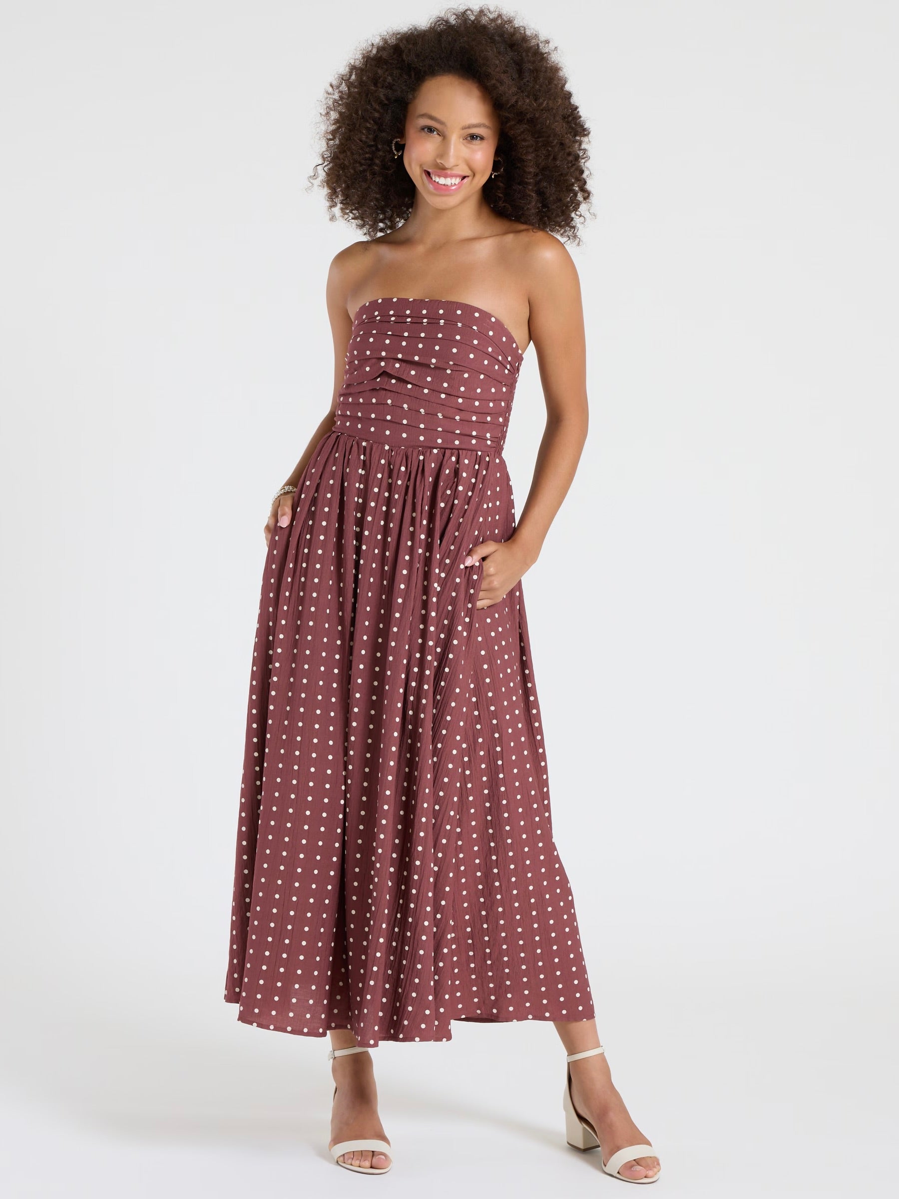 Beauty Strapless Midi Dress