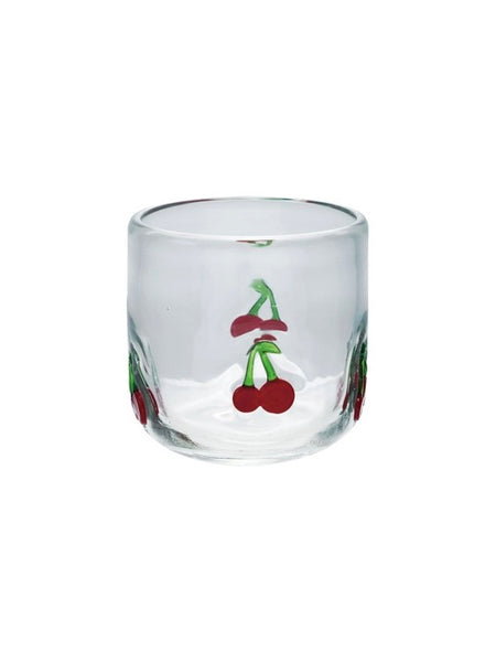 Cherries Drinking Glass