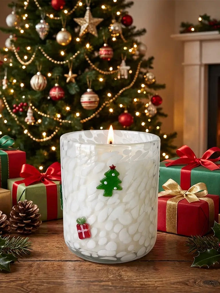 Tree & Gift Icon Candle