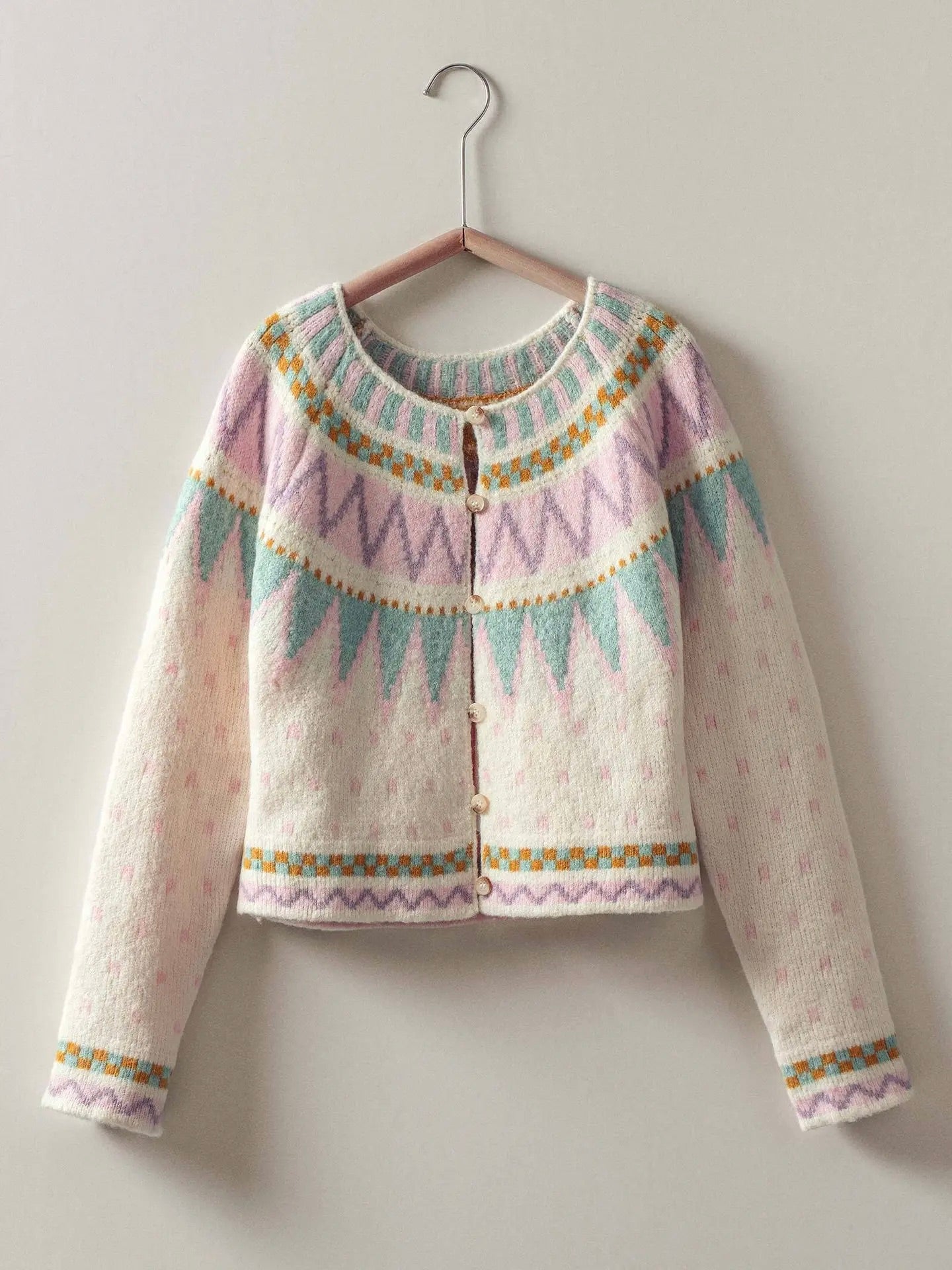 Pastel Fair Isle Cardigan