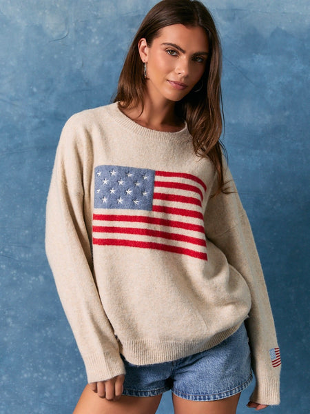 American Flag Sweater