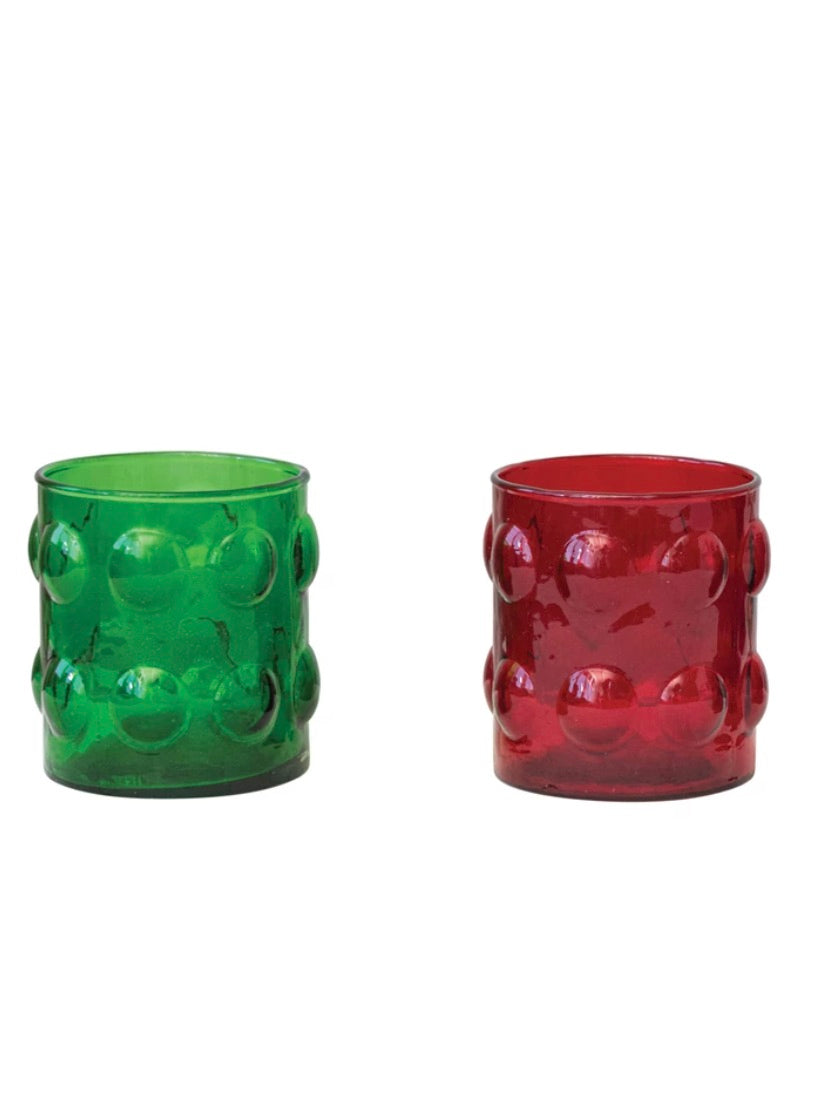 Holly Jolly Glass Cups