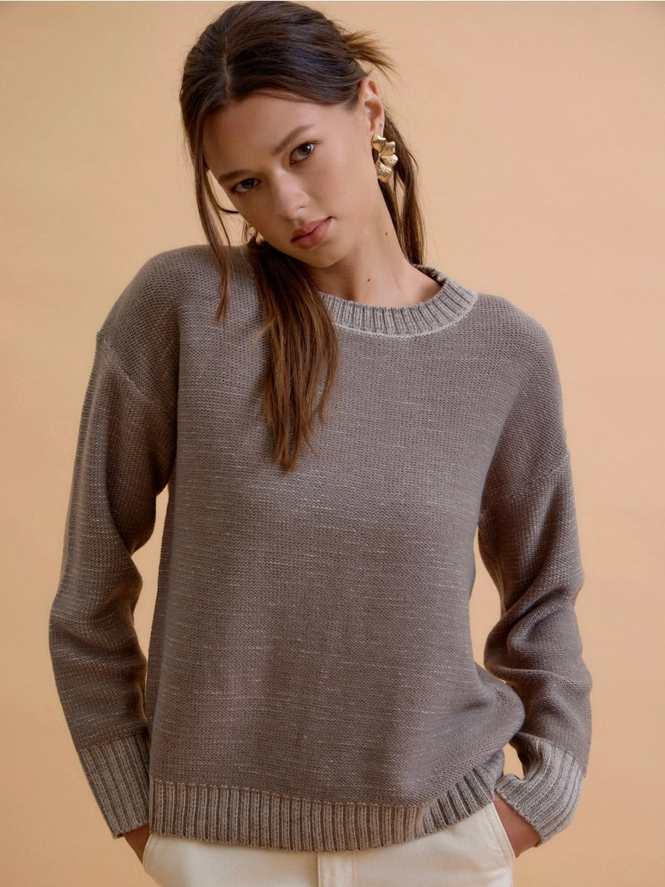 Mineralwashed Slub Sweater