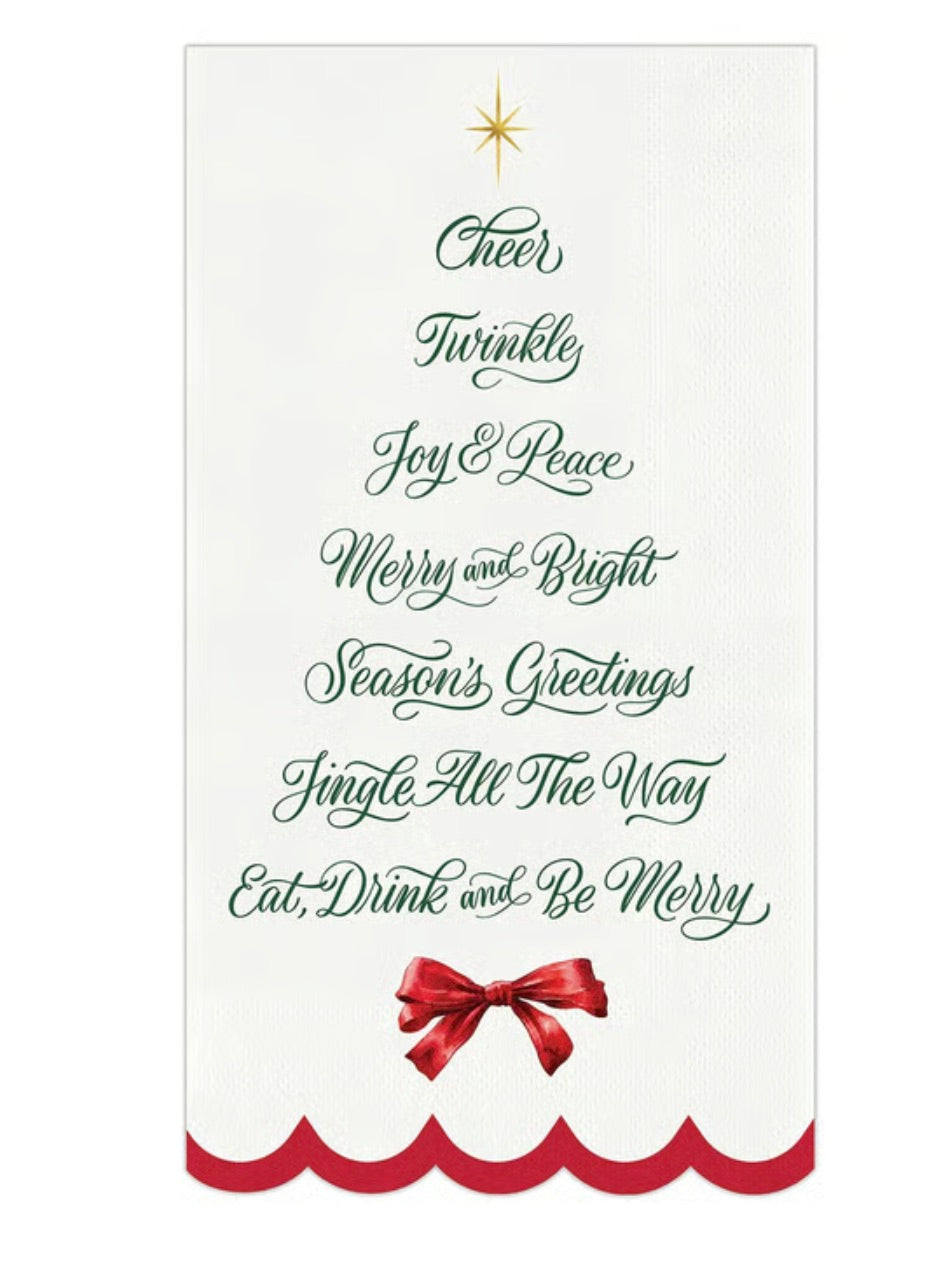 Eat Drink & Be Merry Guest Napkin
