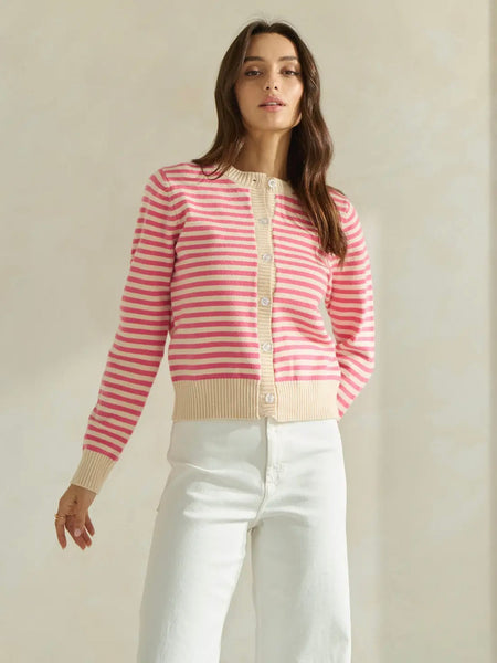 Stripe Sweater Cardigan