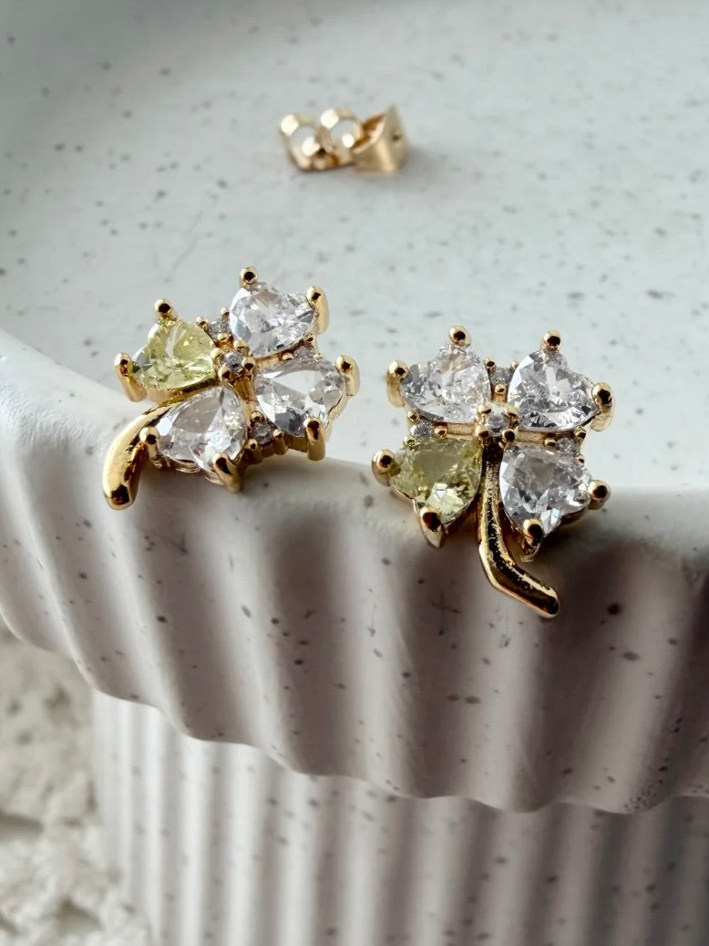 Clover Peridot Earrings