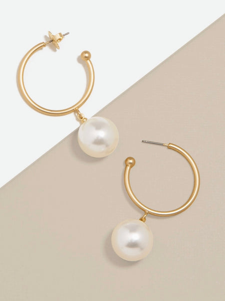 Pearl Bead Hoops