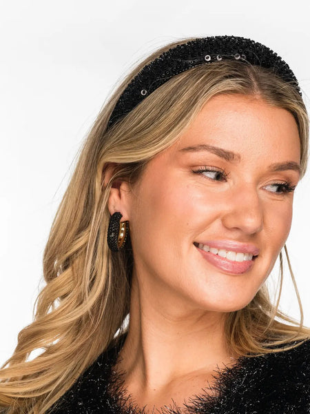 Beaded Puff Headband