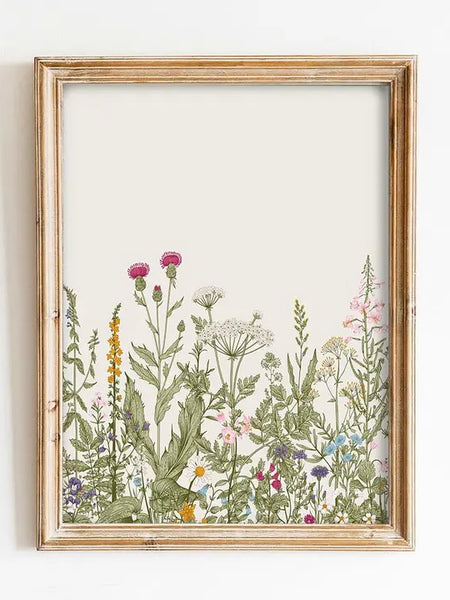 Wildflowers Vintage Art