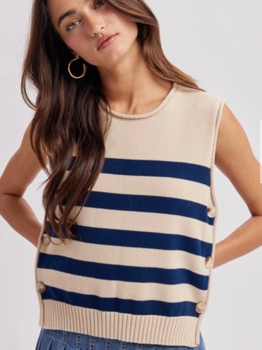 Striped Sweater Vest