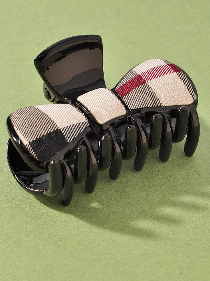 Plaid Bow Clip