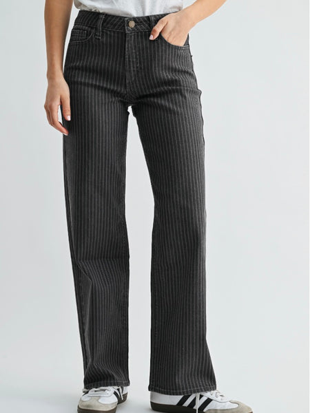 Just Black Denim High Rise Full Length Straight