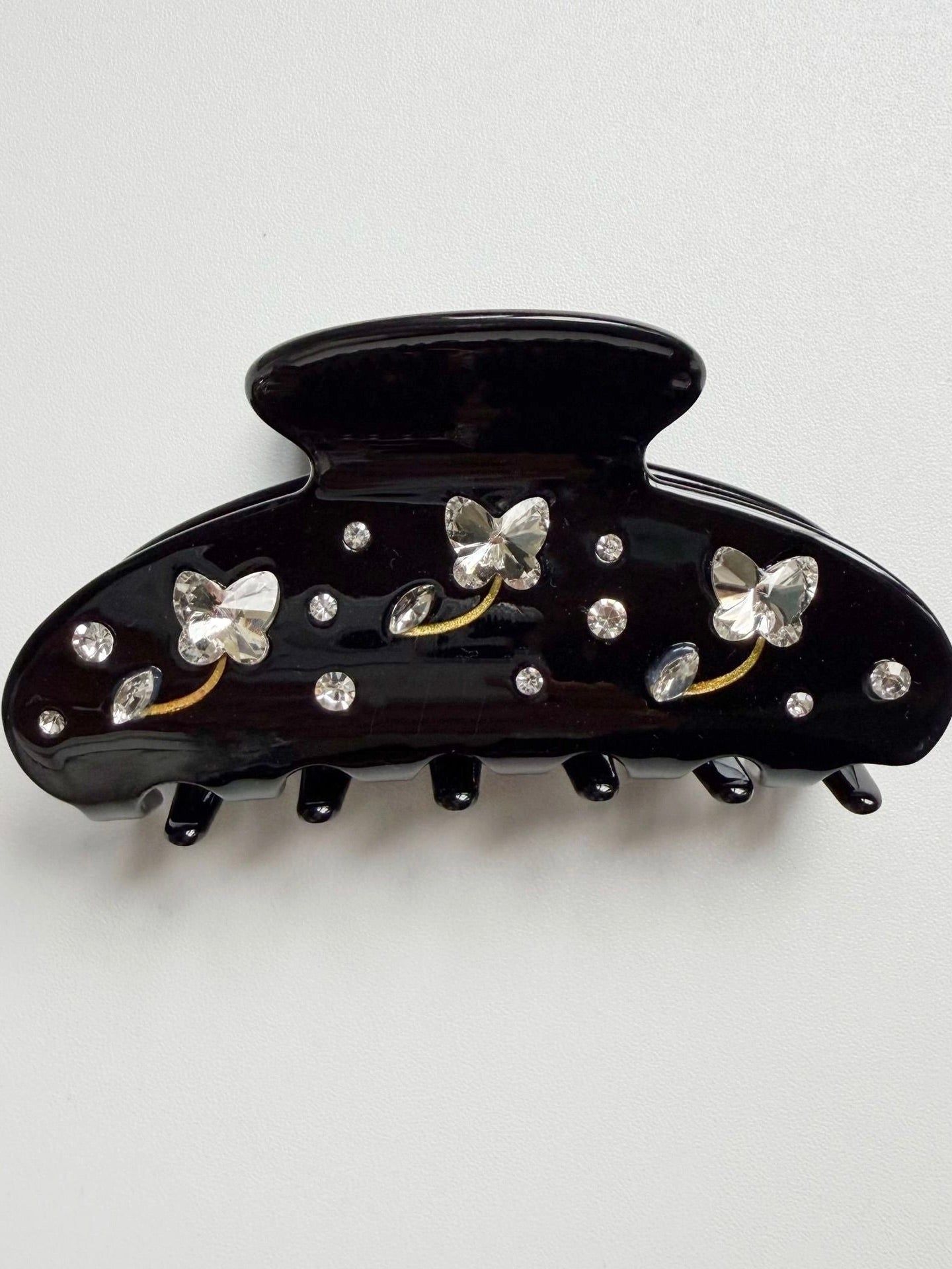 Rhinestone Flower Clip