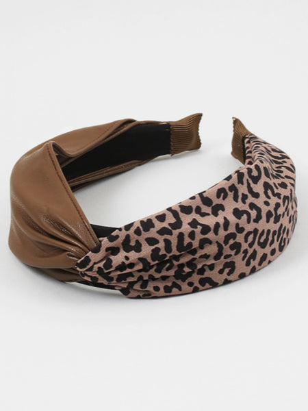 Leopard Twist Headband