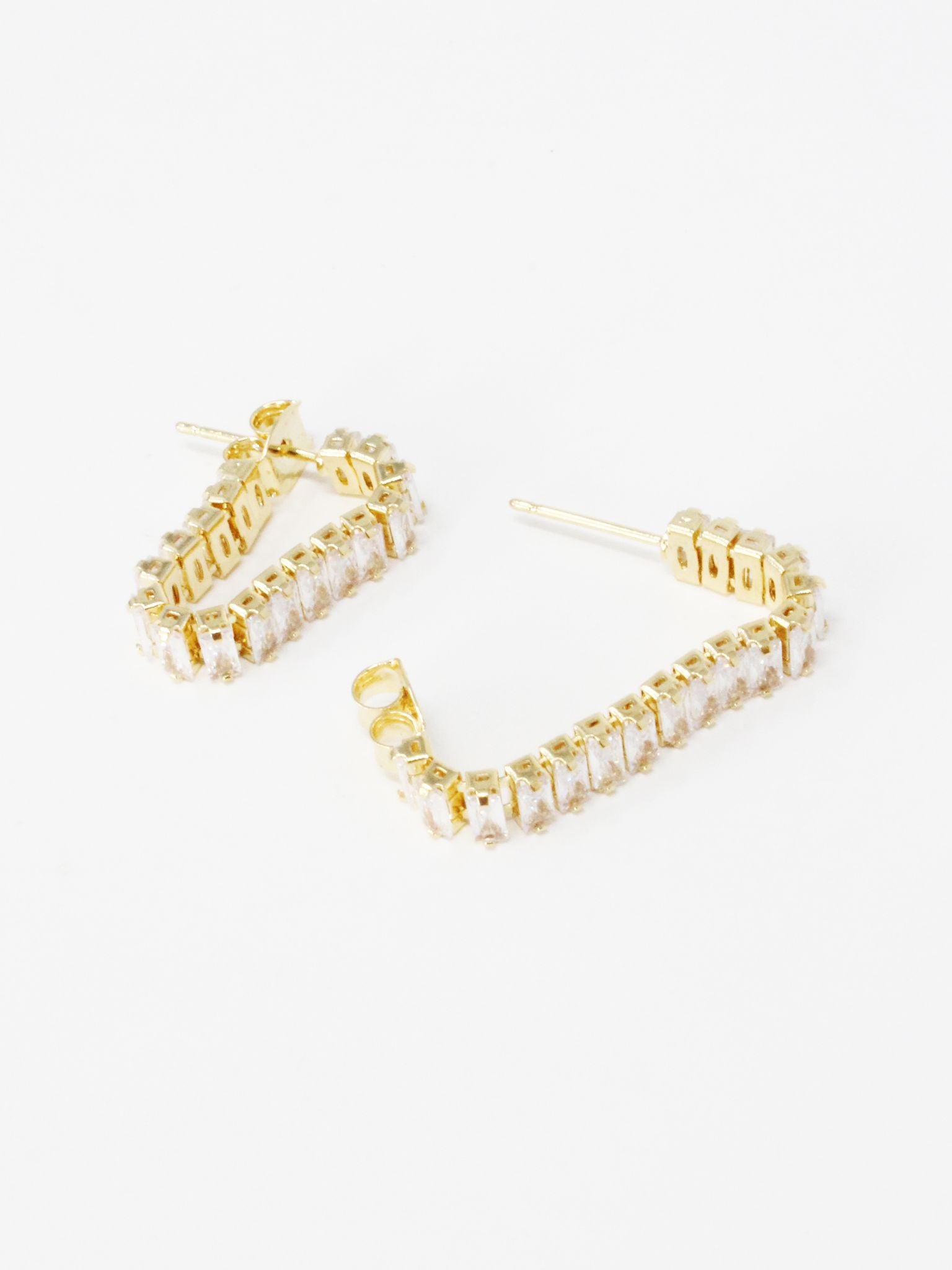 Baguette Track Earring