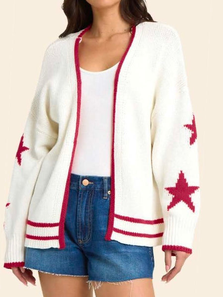 American Flag Knit Cardigan