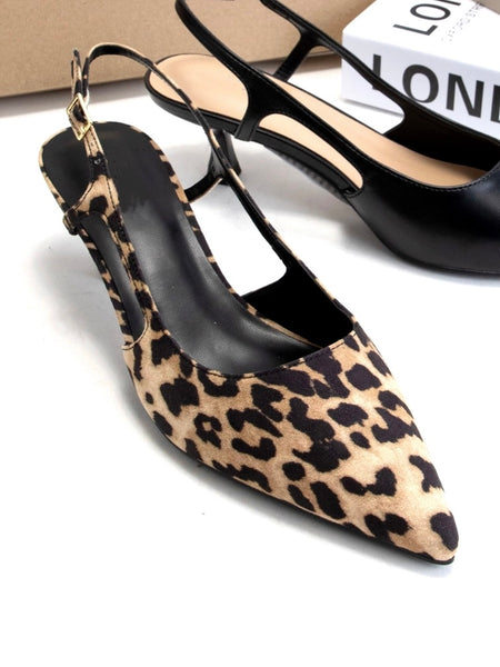 Bell Pointed Toe Kitten Heels