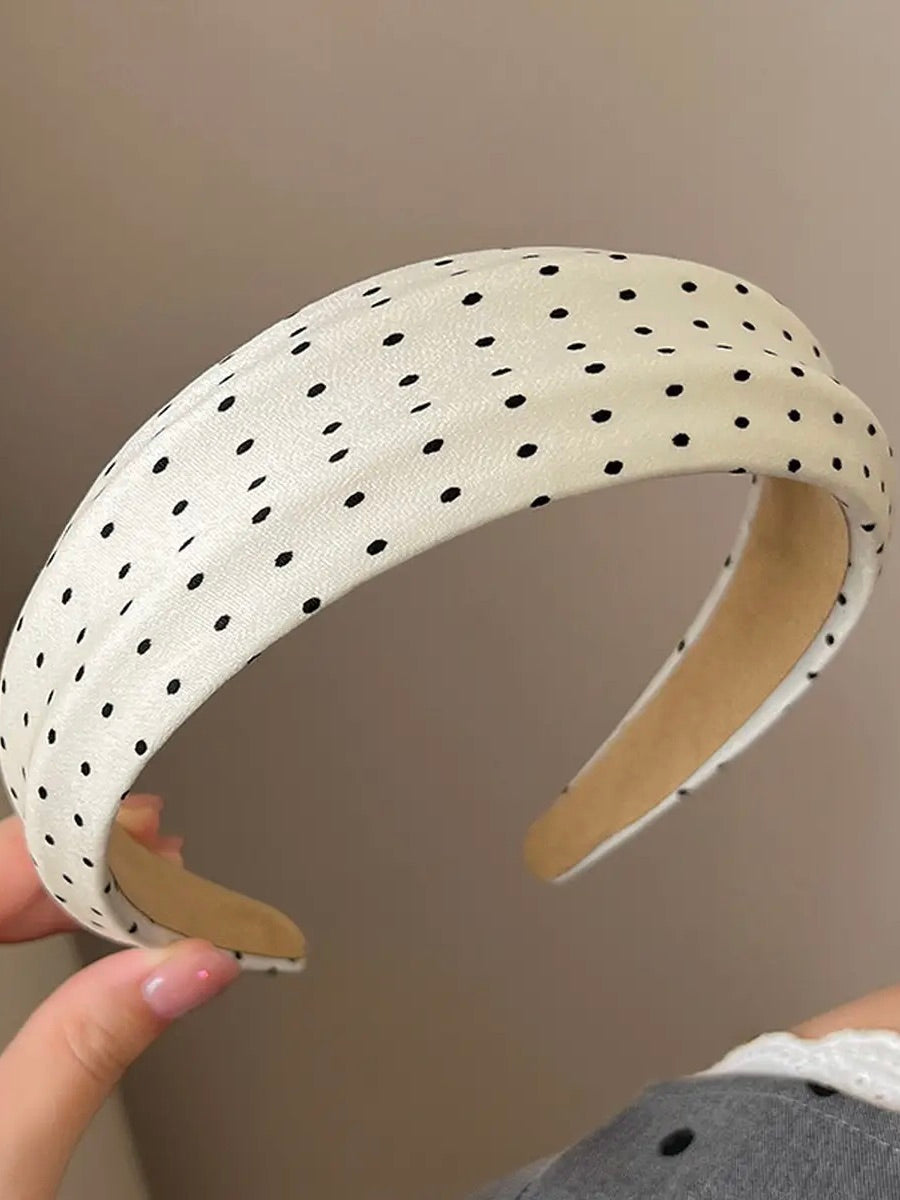 Polka Dot Wide Headband