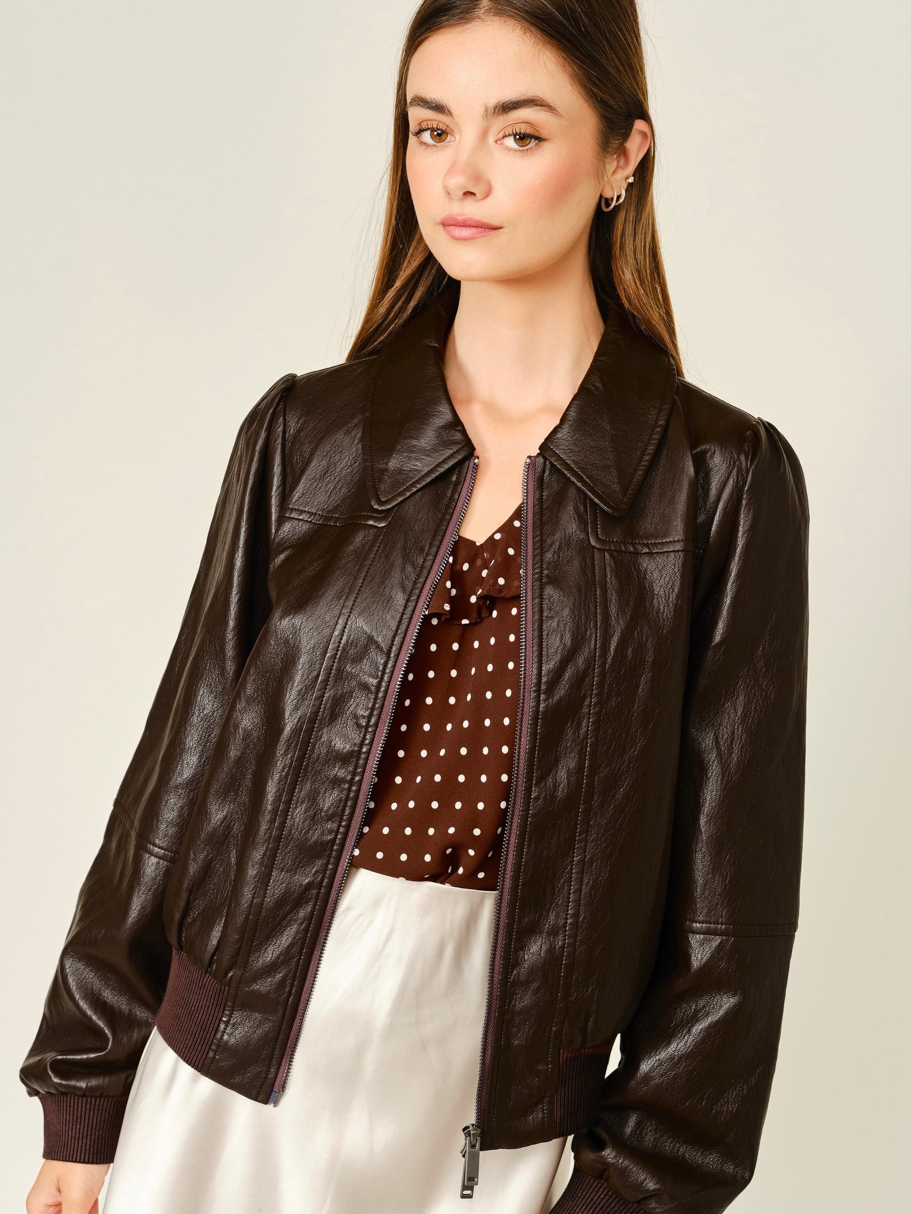 Cara Vegan Leather jacket