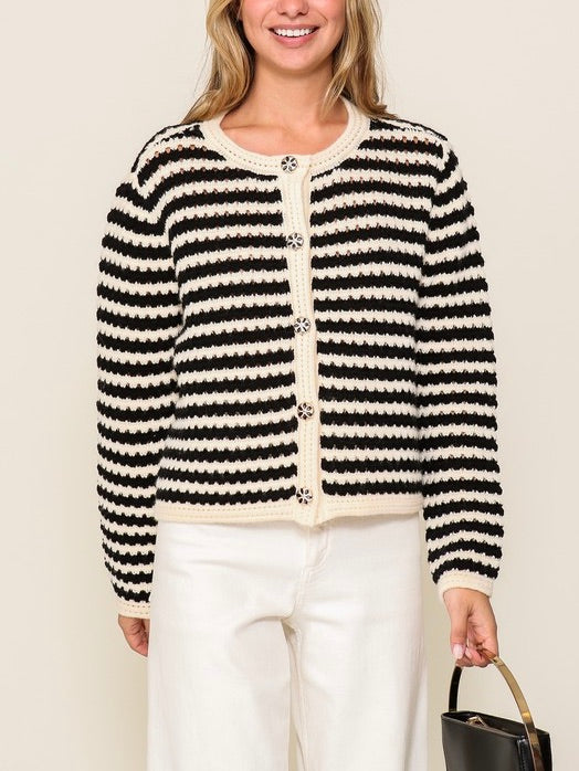 Striped Out Cardigan