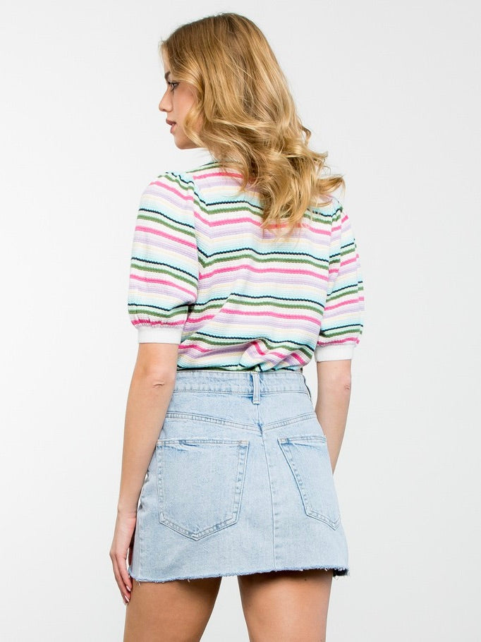 Sweet Spring Striped Top