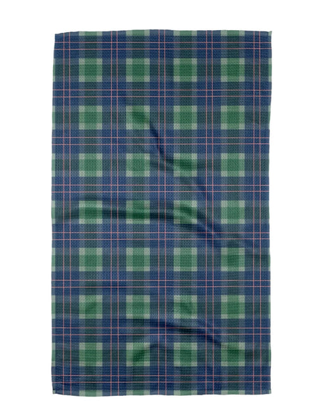 Geometry : Holiday Tea Towel - Winter Plaid