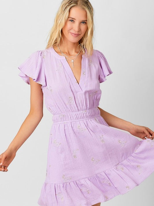 Lavender Fields Tiered Dress