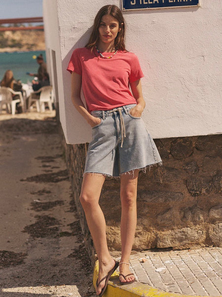 {Marine Layer} Rosalie Denim Bermuda Short