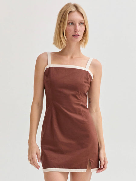 Sadie Linen Blend Mini Dress
