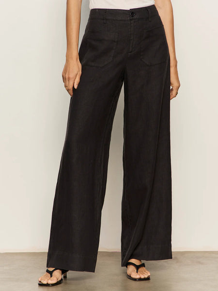 {Sanctuary} The Linen Marine Wide Leg Pant