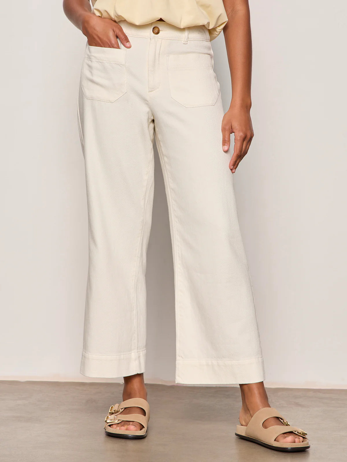 Sanctuary Soft Marine Wide Wide Leg Crop