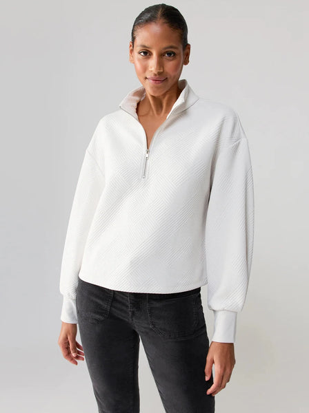 Quilted Popover Sweater