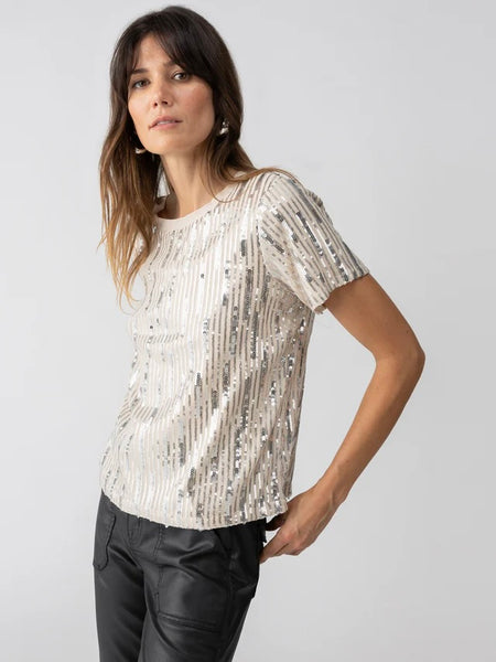 {Sanctuary} Sequin Perfect Tee