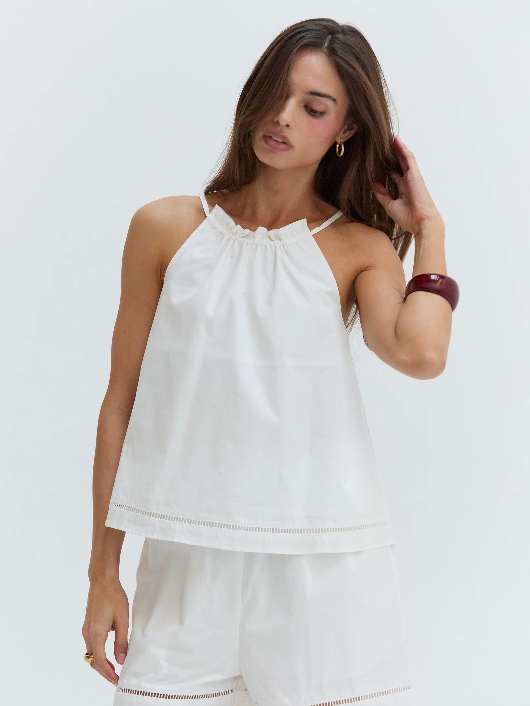 Reese Poplin Halter Top