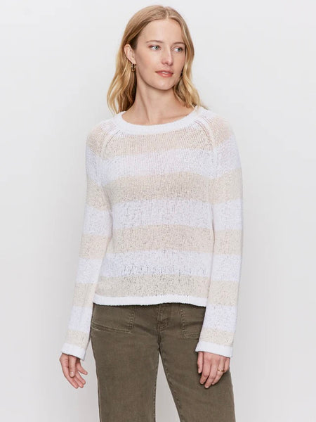 {Sanctuary} Textured Raglan Crew