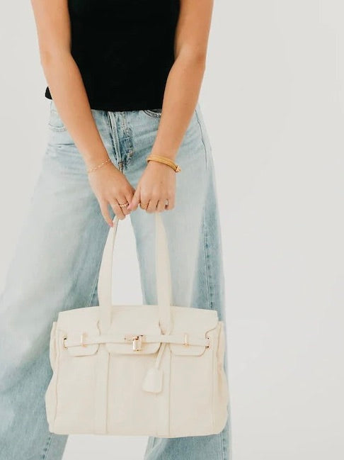 Cadence Canvas & Leather Tote