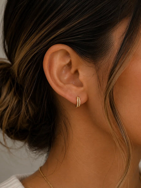 JaxKelly Double Champagne Hoops