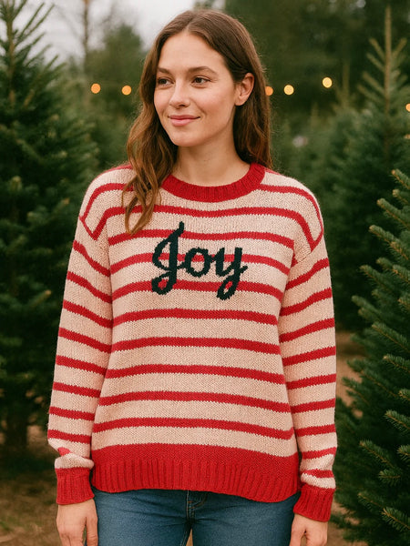 Joy Striped Crew Sweater