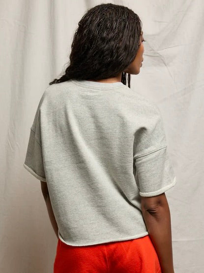 {perfectwhitetee} Ezra Niall Fabric Short Sleeve Sweatshirt